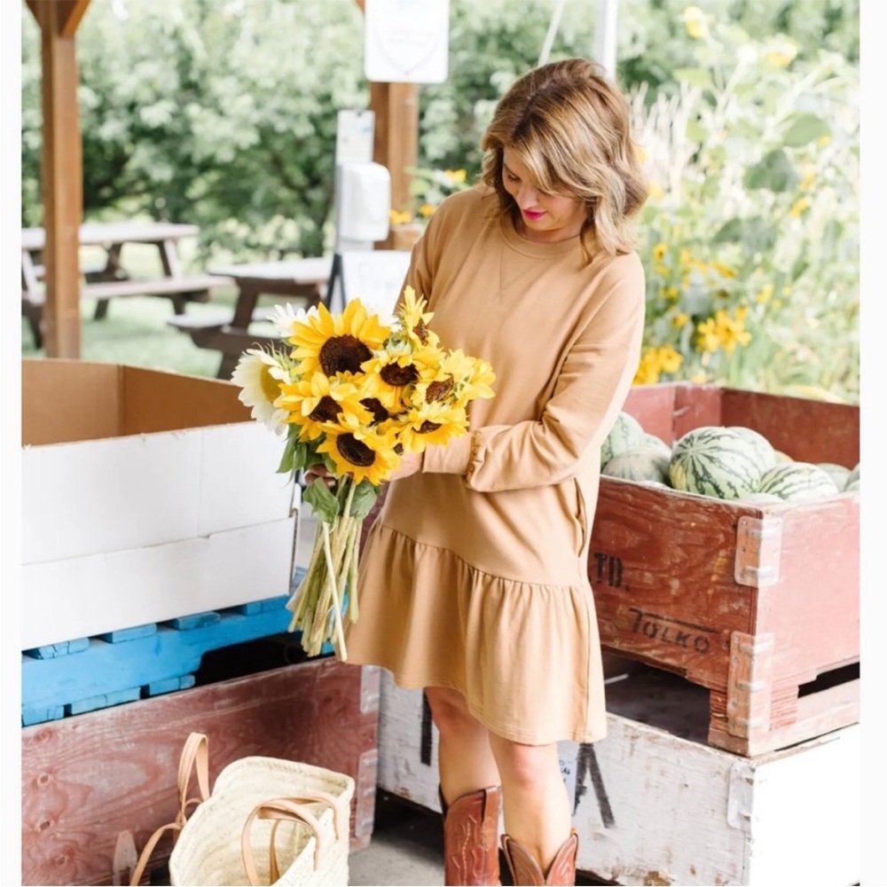 Smash + Tess Jillian Harris Essentials Sweat Dress Brown size small